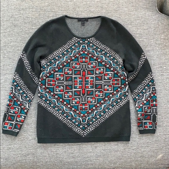 J. Crew Grey Women’s Merino Wool Sweater, Size S - Picture 2 of 7